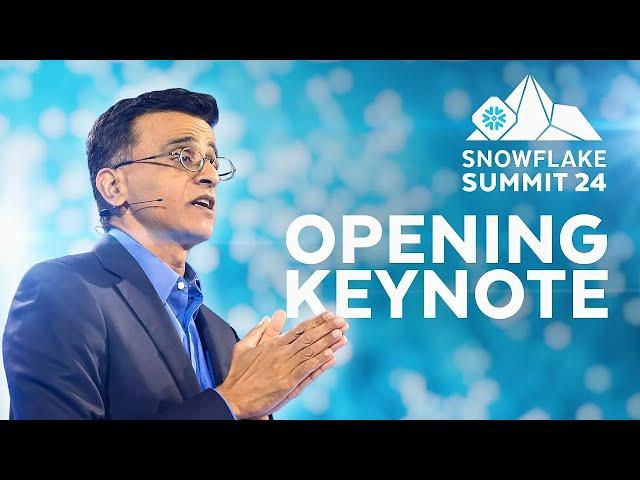 Snowflake Summit 2024 | Opening Keynote