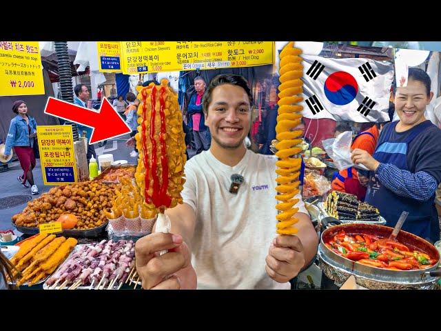 Trying RARE STREET FOOD in KOREA  Do they eat dog?