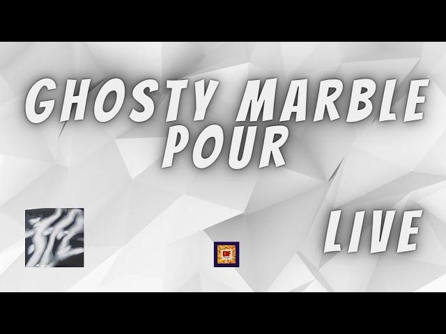 Ghosty Marble Pour Inspired By @denni-jo  | Acrylic Pouring | LIVE Stream | Fluid Art | GIVEAWAY