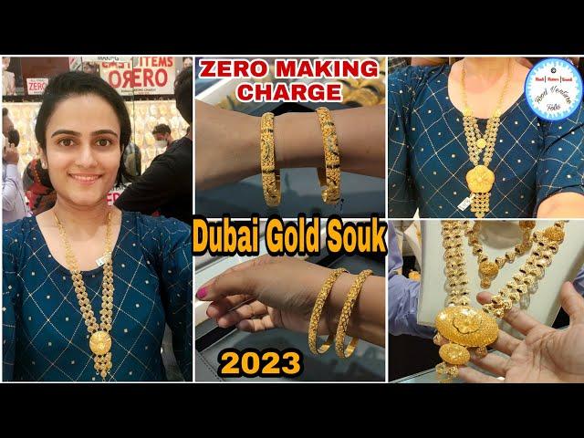 ALL ITEMS ZERO MAKING CHARGE | Latest Necklaces and Bangles designs of 2023 | DUBAI GOLD