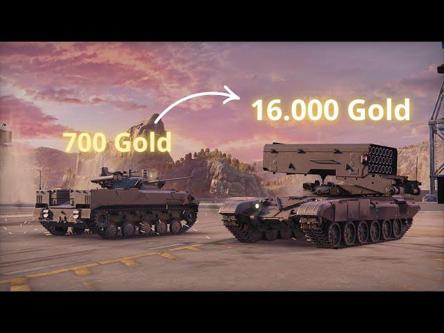 Fast way to Earn 16.000 Gold in 1 Minutes! - MWT: Tank Battles