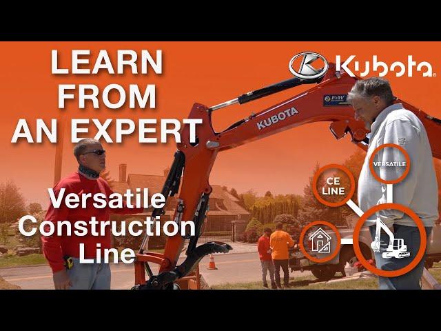 Take a Look at Kubota's Versatile Construction Lineup