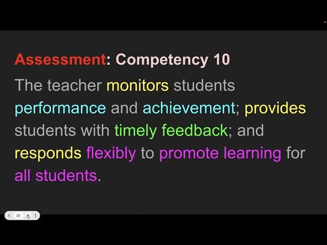 Domain III, Competency 010: Assessments