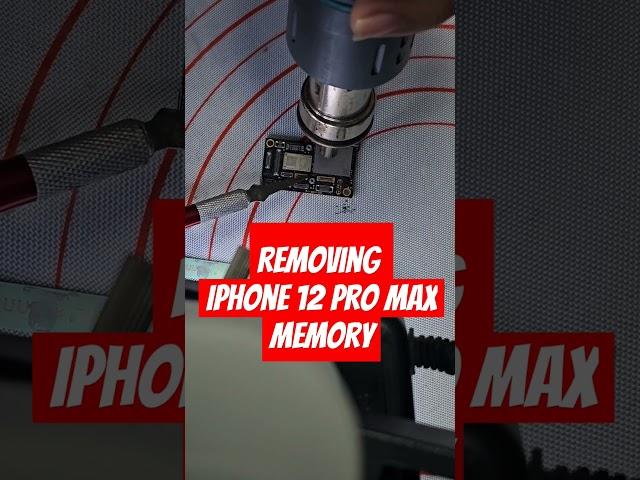 Removing iPhone 12 Pro Max Memory #shorts #iphones #apple #nand #memory