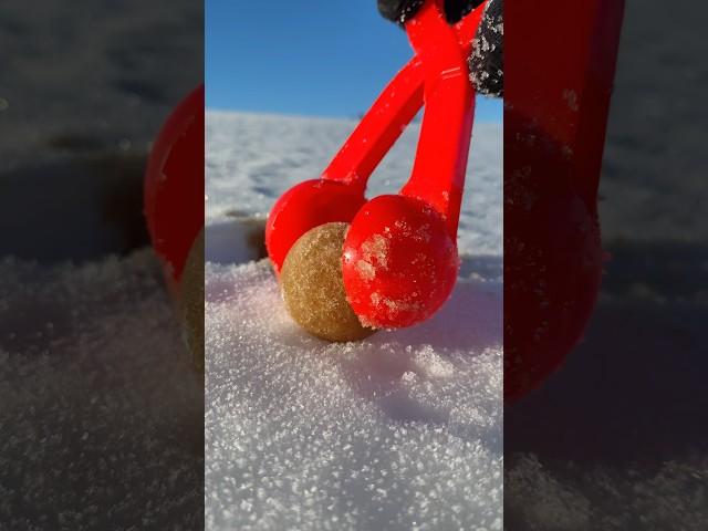 Turning BEAUTIFUL snowflakes into PERFECT SNOWBALLS!! #shorts
