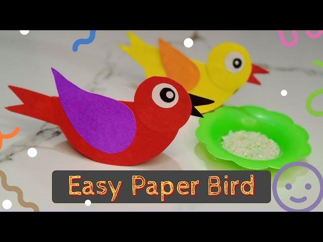 How to Make Easy Origami Bird Tutorial | DIY Paper Bird Craft