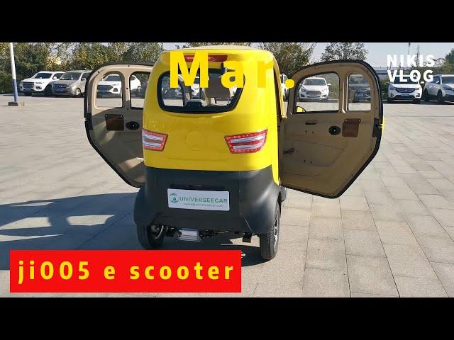 Ji005 Enclosed Mobility Scooter With Roof For Full Weather Drive,No Need License Car Road Testing