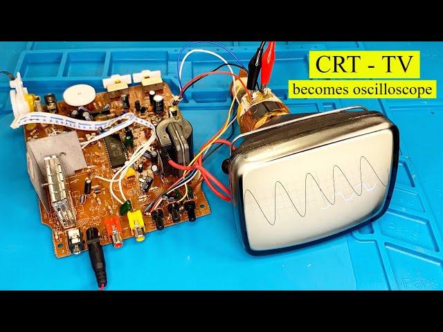 how to convert a CRT TV into an oscilloscope