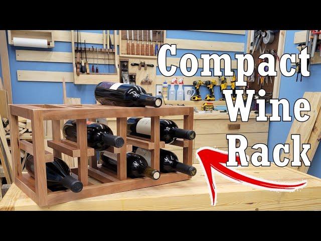 Building A Compact Wine Rack // Free Plans // New Website