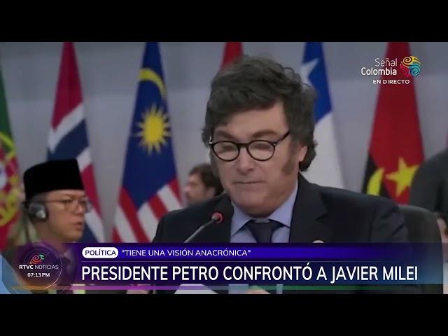 Apareció el video del debate entre Gustavo Petro y Javier Milei en la Cumbre G20 | RTVC Noticias