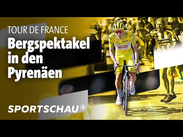 Tour de France, 15. Etappe Highlights: Pogacar setzt Ausrufezeichen in den Pyrenäen | Sportschau