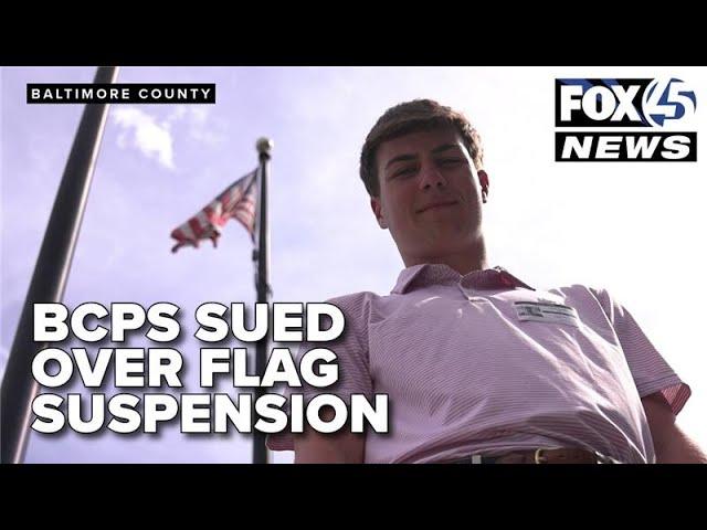 Marine hopeful sues Baltimore County Schools over suspension for flag inquiry