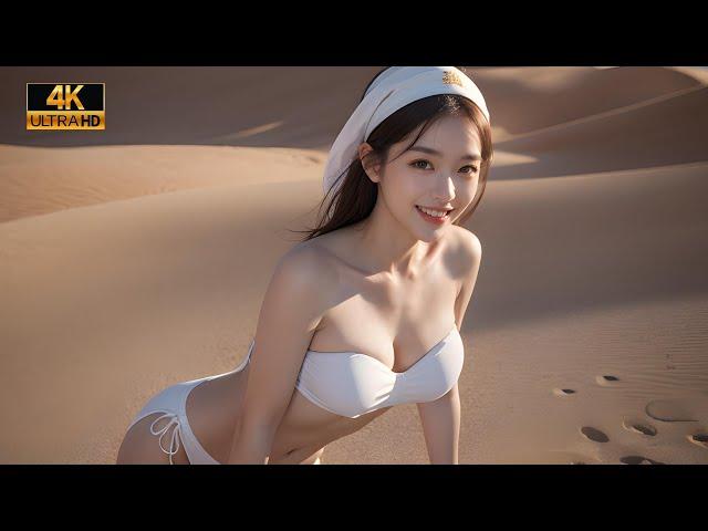 AI ART | LookBook  | 4k | Private photos of Japanese beauties in the desert|사막에서 일본 미인의 개인 사진#ai사진