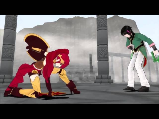 RWBY: Deathstalker/Giant Nevermore fight in 60FPS