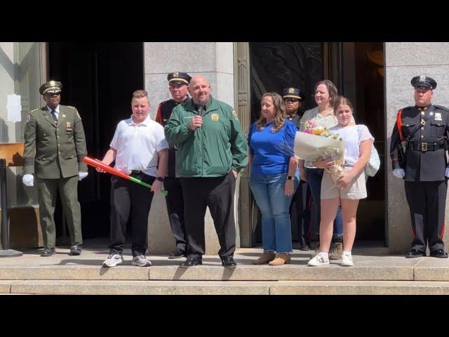 NYC DEPARTMENT OF SANITATION HOLDS WALKOUT CEREMONY FOR RETIRING COMMISSIONER EDWARD GRAYSON