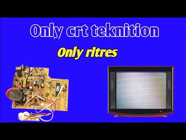 How to repair no RGB Voltag out and retrace line on crt pcb