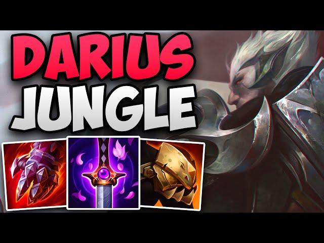 CHALLENGER JUNGLER CARRIES WITH DARIUS! | CHALLENGER DARIUS JUNGLE GAMEPLAY | Patch 15.5 S15