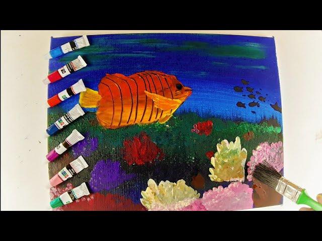 cute fish with The ocean of the sea and drawing for kids,taddlers/babe pozzle sho