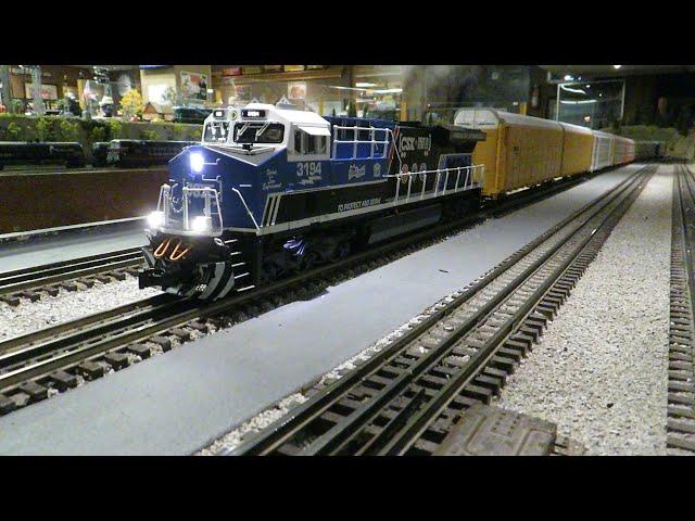 San Diego 3 Railers Lionel CSX ES44AC action; September 10th, 2023