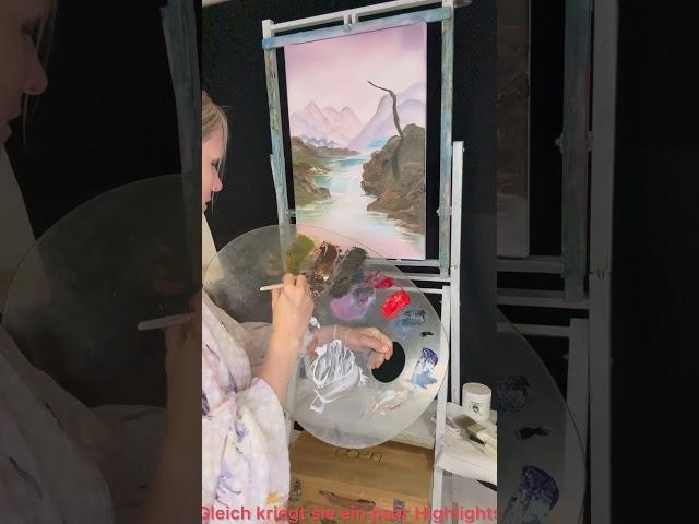 How to paint big tree trunks? Mit meiner Malanleiung kamst du das Malen lernen #tree #baum