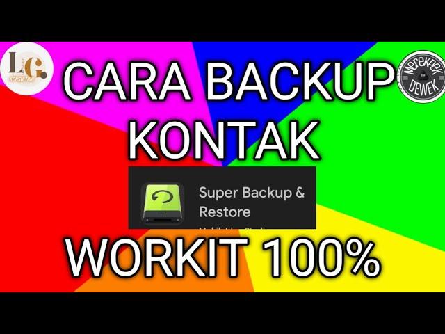 PEMULA PASTI BISA || CARA BACKUP NOMOR HP AMAN 100%