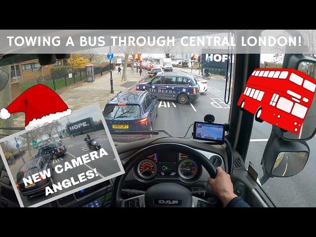 TOWING A LONDON DOUBLE-DECKER BUS THROUGH CENTRAL LONDON!