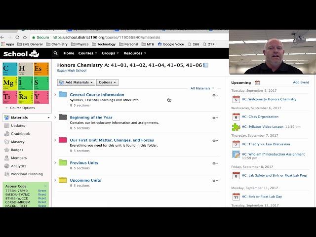 Mr. Dirksen Honors Chemistry Parent Information Video