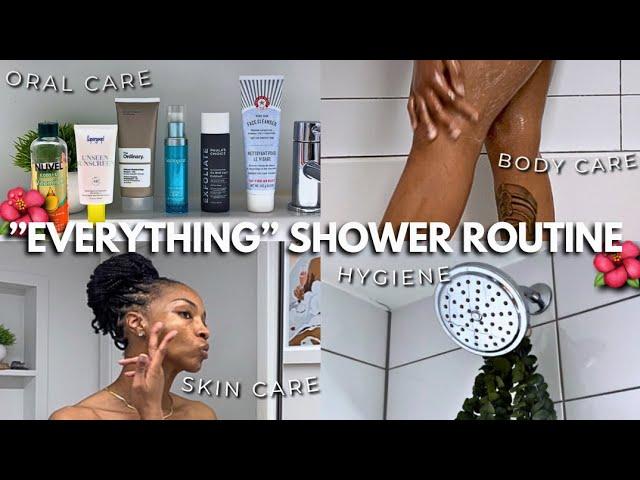 My “Everything” Self Care shower routine 2023 | hygiene, hair care, oral care, body care + skin care