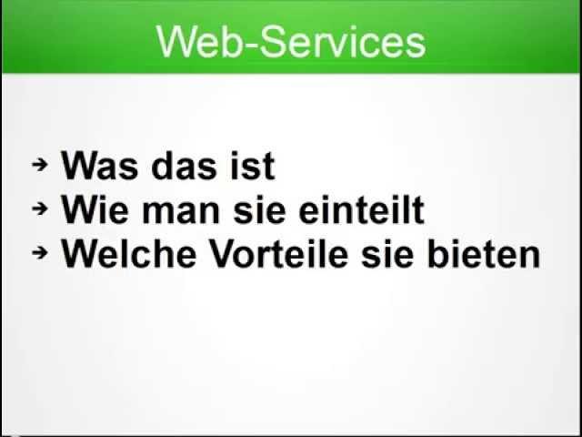 Was sind Web Services? Definition, Einteilung und Vorteile