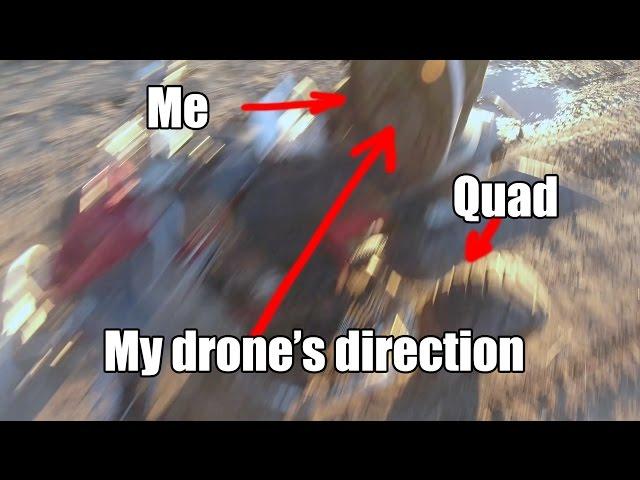 My drone tries to kill me in Litchi Follow-Me-mode on my Yamaha Raptor 700 Quad.