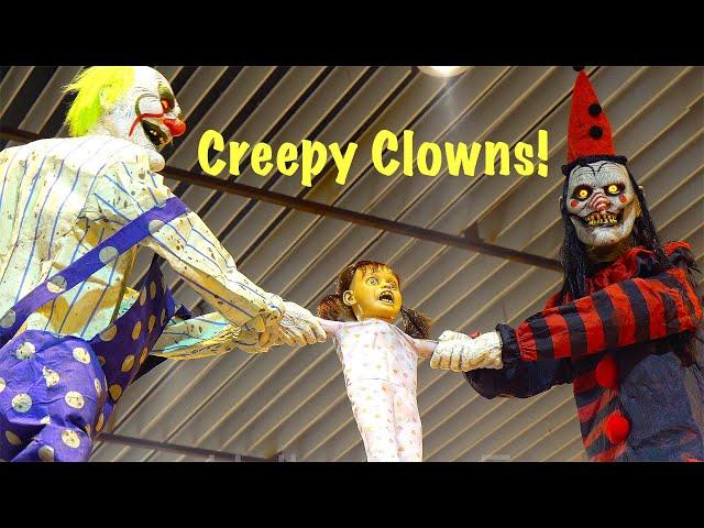 Scary Clowns at Halloween Expo 2020 & Hauntcon | Creepy Halloween Props, SFX, Masks