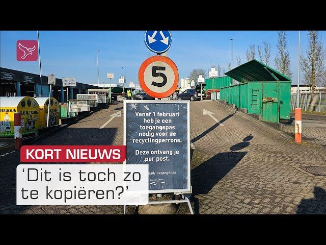 Met een papieren pasje naar de stort in Almere | Omroep Flevoland