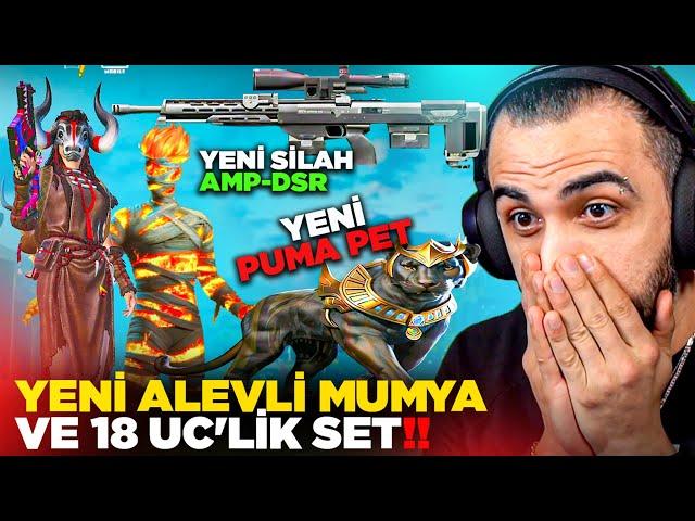 YENİ ALEVLİ MUMYA SETİ, PUMA PET VE YENİ SİLAH AMP-DSR EFSANE! (ZOMBİ MODU GERİ DÖNDÜ) | PUBG MOBILE