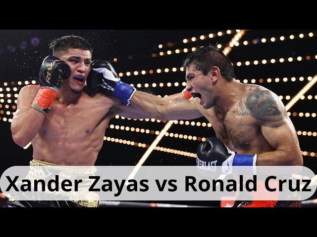 Xander Zayas vs  Ronald Cruz fight HD