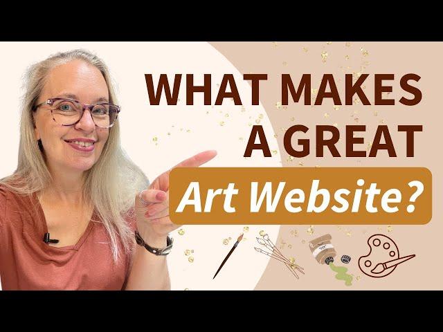 What Makes A Great Art Website | website tips for artists #artbusinesstips