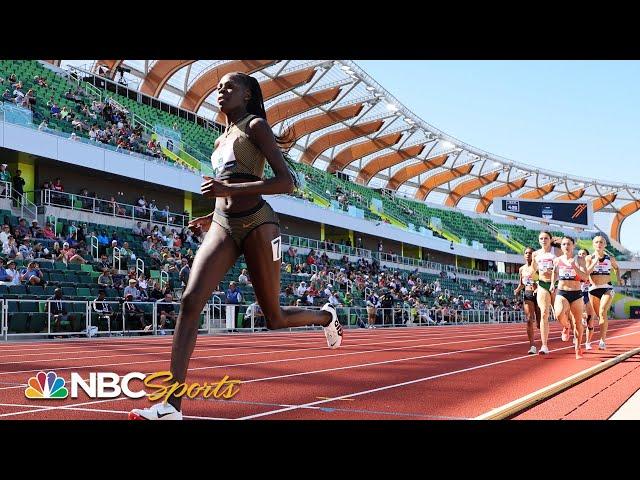 Athing Mu keeps unbeaten streak alive, advances to 800m final in Eugene | NBC Sports