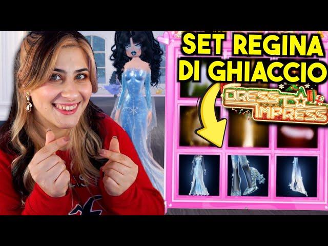 Ho ottenuto il SET REGINA di GHIACCIO su Dress To Impress (è il vestito di Elsa )