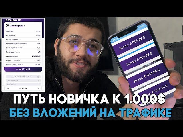 6000$ без вложений. Арбитраж трафика. Гемблинг. Убт. Схема для новичков 2024 года.