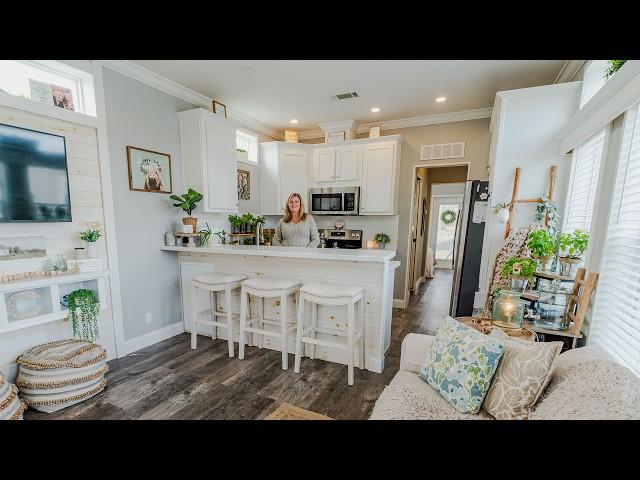 Her Debt Free Tiny Home Living - Main Floor Bedroom