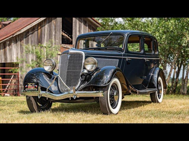 1934 Ford Fordor 221ci Flathead V8 3-Speed Manual All Steel Older Restoration 34-6164T