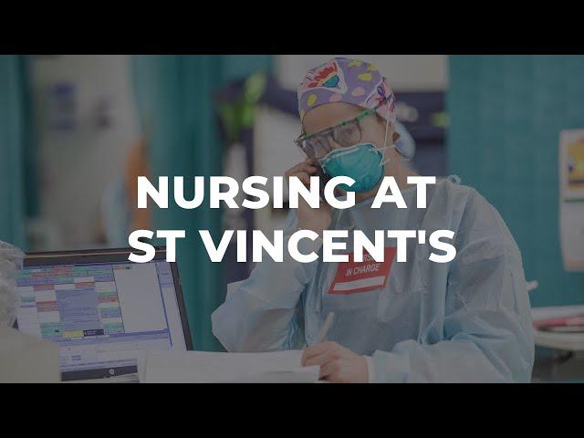 Nursing at St Vincent's. We say you can.