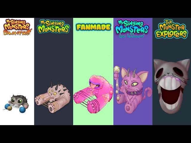 My Singing Monsters, Lost Landscapes, Fanmade, Monster Explorers, Jade Island | Redesign Comparisons