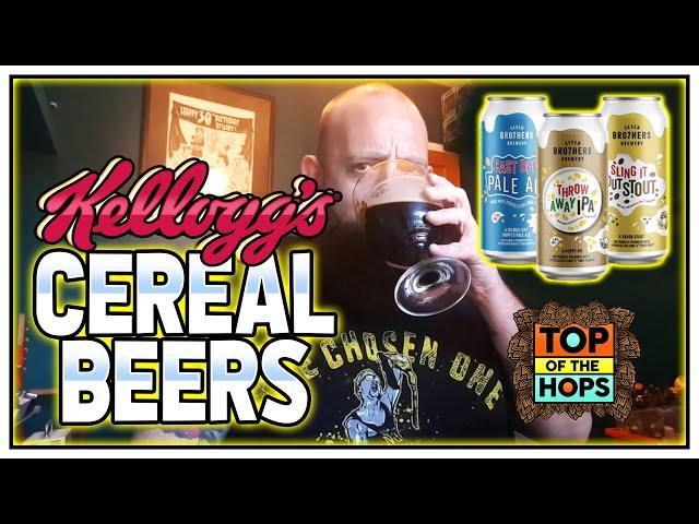 Kellogg's Cereal Beers Review (Coco Pops Stout, Corn Flakes IPA, Rice Krispies) Seven Bro7hers