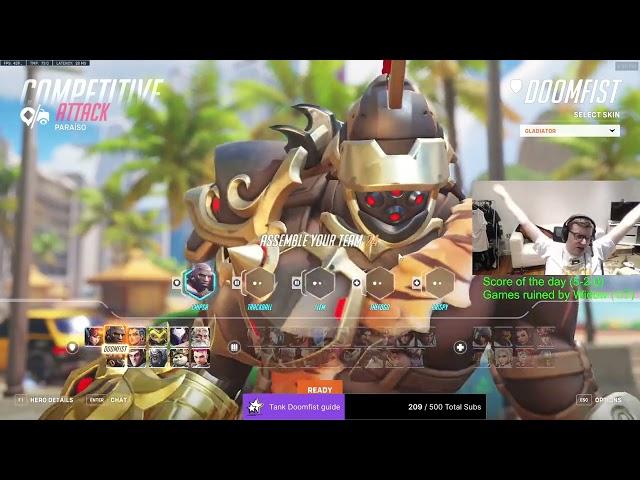 Overwatch 2 Intense Tank Doomfist Gameplay By Doomfist God Chipsa