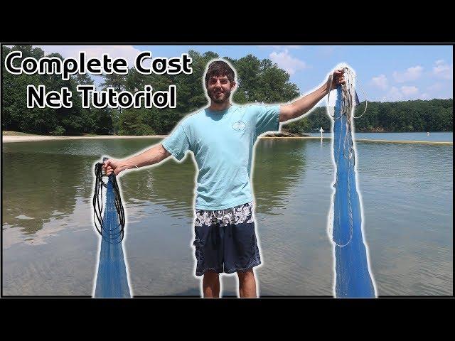 How to Throw Any Size Cast Net (EASIEST METHOD - NOT USING MOUTH)