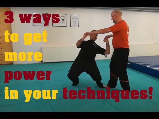 3 ways to get more power in your technique!