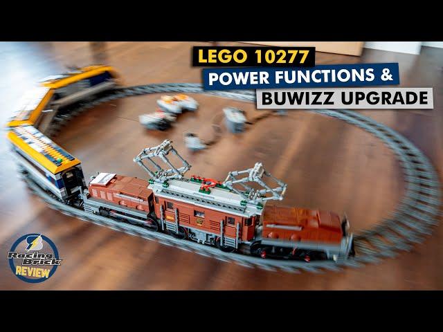 LEGO 10277 Crocodile Locomotive Power Functions & BuWizz upgrade