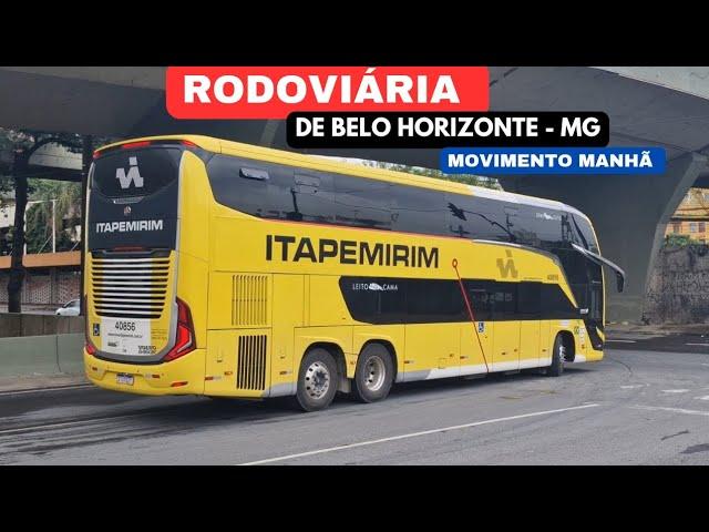 MOVIMENTO DE BELÍSSIMOS ÔNIBUS NA RODOVIÁRIA DE BELO HORIZONTE ( MG )