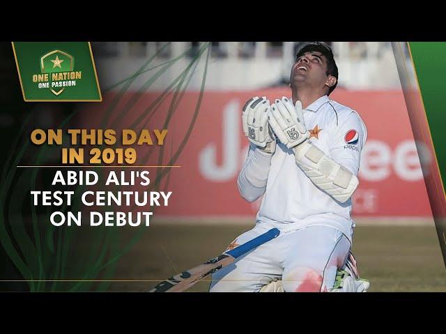 On This Day in 2019: Abid Ali's Test Century On Debut!  | PCB | MA2T