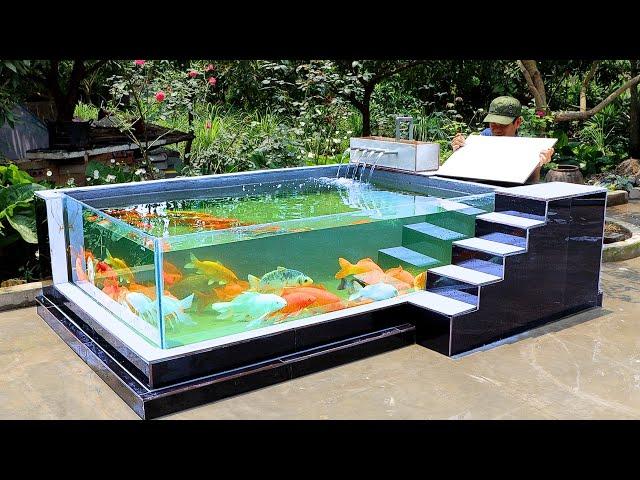 How To Make Outdoor Aquarium 2 Glass - Design And Decorations